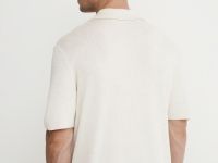 Вязаный джемпер-поло, Белый
