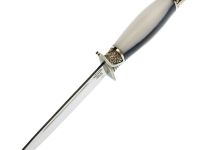 Финка НКВД, сталь 95х18, мельхиор, акрил триколор