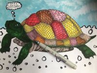 Набор перманентный маркеров с наконечником кисть Marvy 12 шт