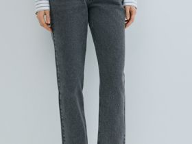 Джинсы Mom с высокой посадкой, Серый