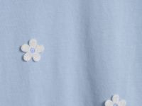 Футболка с декором для девочек, Голубой