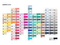 Маркер двухсторонний на спиртовой основе Stylefile Brush №554 синий наполеон