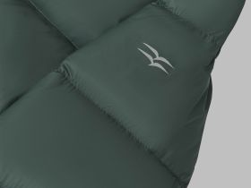 Стеганый пуховик с натуральным пухом