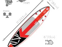 Надувная доска для SUP-бординга ZAP Windfoil 11' Fusion
