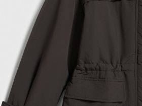 Куртка-парка с капюшоном, Коричневый