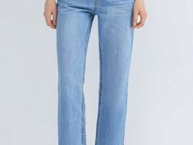 Укороченные джинсы Straight, Голубой