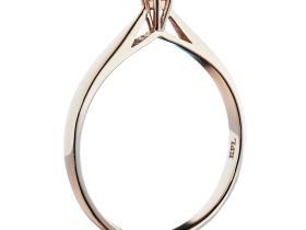 Помолвочное кольцо из красного золота с бриллиантом э0201кц12154300