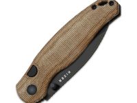 Складной нож Kizer Phoca BD, сталь 14C28N, рукоять микарта, коричневый