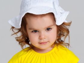 Панама детская текстильная для девочек