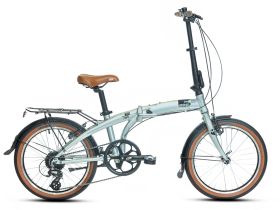 Складной велосипед Novatrack Town 20 V-brake, год 2024, цвет Серый