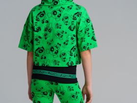 Комплект трикотажный для девочек: фуфайка (футболка), майка