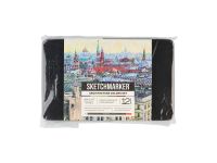 Набор карандашей цветные Sketchmarker "Архитектура" 12 цветов, жестяной пенал