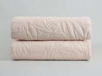 Покрывало Листочки/Fogliare, серо-бежевое