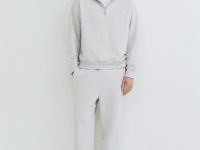 Толстовка на молнии с капюшоном, Белый