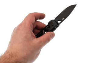 Складной нож WE Knife Tyro, сталь CPM 20CV, рукоять титан, черный