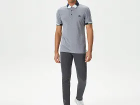 Мужское хлопковое поло Lacoste