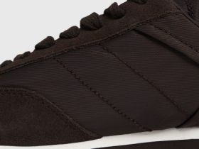 Кроссовки из натуральной замши, Коричневый