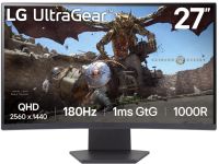 Монитор 27" LG 27GS60QC-B 2560x1440, LED 16:9, VA, 300 cd/m, 3000:1, 1 ms, 178°/178°, 2хHDMI, DP, изогнутый, 180Hz, black