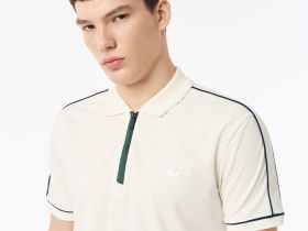 Мужское поло Lacoste из смеси эластичного органического хлопка