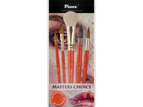 Набор кистей для акварели Pinax x Lesya Poplavskaya "MASTERS CHOICE SET IV" 5 шт, ассорти