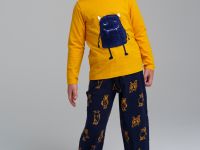 Комплект трикотажный для мальчиков: фуфайка (футболка с длинными рукавами), брюки