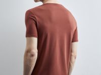 Оранжевая базовая футболка из тонкого хлопка Глория Джинс