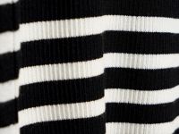 Джемпер в полоску с завязками для девочек, Черный