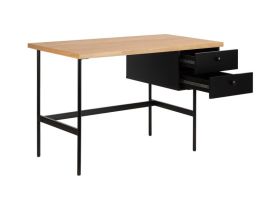 Письменный стол Хейден 120x60 Дуб натуральный/Черный