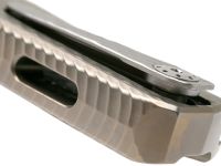 Нож складной LionSteel ROK B, сталь Bhler M390 Satin Finish, рукоять титан, бронзовый цвет