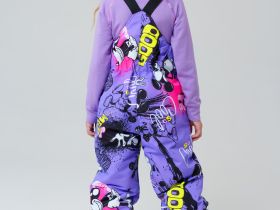 Комплект текстильный с полиуретановым покрытием для девочек: куртка, полукомбинезон