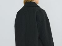 Куртка из пальтовой ткани, Серый