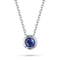 Колье из серебра с сапфиром э0677кл02220890
