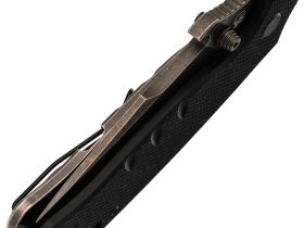 Нож Barmaley Knives Seadevil, сталь D2, рукоять G10/сталь, черный, вейв