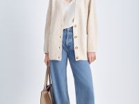 Удлиненный кардиган свободного кроя