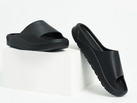 Шлёпанцы на объёмной подошве, Черный