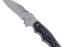 Полуавтоматический складной нож Natural 2, CRKT 7080M, сталь 8Cr13MOV, рукоять сталь/микарта