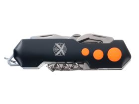 Нож перочинный Stinger 96 мм, 15 функций, черный/оранжевый, в блистере