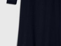 Удлинённый лонгслив со стразами для девочек, Черный