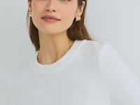 Джемпер с коротким рукавом, Белый