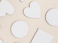 Набор холстов-магнитов Малевичъ, сердца, 7,5х7,5 см, 4 шт