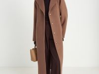 Пальто oversize силуэта с шерстью
