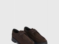 Лоферы из натуральной замши, Коричневый