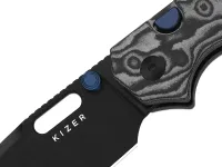 Складной нож Kizer Outposter PVD, сталь Nitro-V, рукоять черно-серая микарта