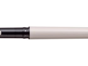 Роллер Uni-Ball AIR UBA-188C-M, 0,5 мм, цвет корпуса серо-бежевый, цвет чернил черный