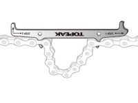 Цепеметр и фиксатор цепи Topeak Chain Hook & Wear Indicator (серебристый)