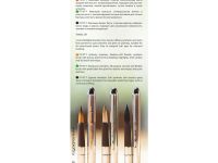 Набор кистей синтетика Roubloff "Travel Set" 3 шт, ручка складная