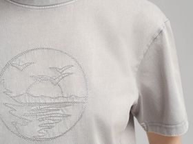 Футболка свободного кроя с эффектом варки