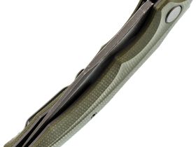 Складной нож Petrified Fish Hairtail, сталь K110, рукоять микарта