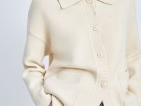 Кардиган свободного силуэта с отложным воротником