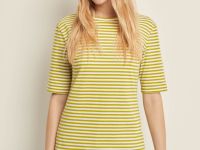 Футболка в полоску приталенного силуэта